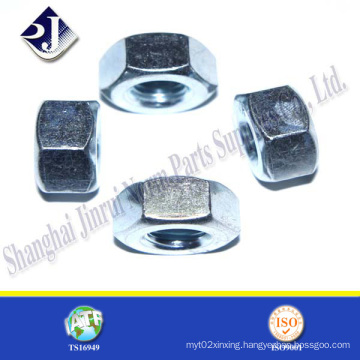 Hexagonal Nut with Blue White Zinc